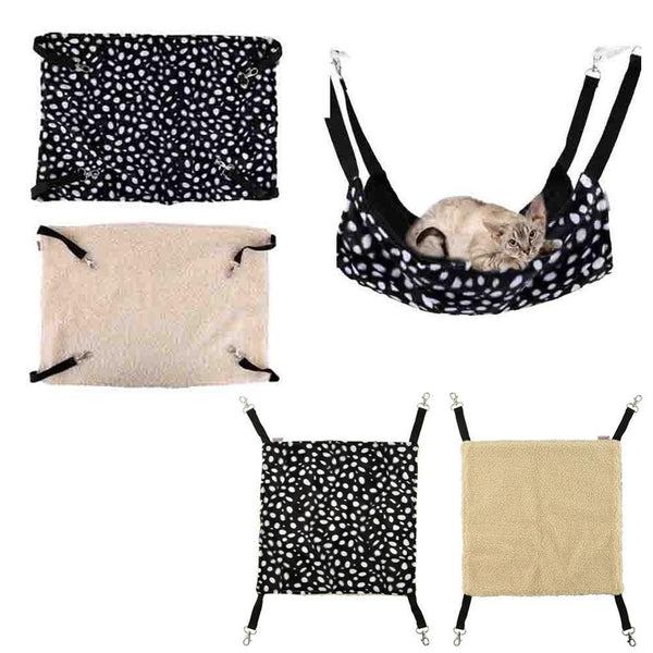 Polk Dot Polyester Rat Rabbit Chinchilla/Cat Cage Hammock Small Pet Dog Puppy Bed Cover Bag Blankets Mascotas Cachorro Honden