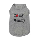 Cute "I love you"  Dog Clothes T-shirt Soft