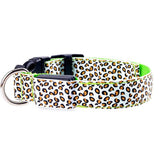 Nylon Band Dog Pet Led Flashing Collar Necklace Adjustable