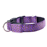 Nylon Band Dog Pet Led Flashing Collar Necklace Adjustable