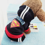 Puppy Superman Hoodie Coats