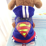 Puppy Superman Hoodie Coats