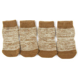 4pcs Pet Small Dog Warm Soft Socks Anti-slip